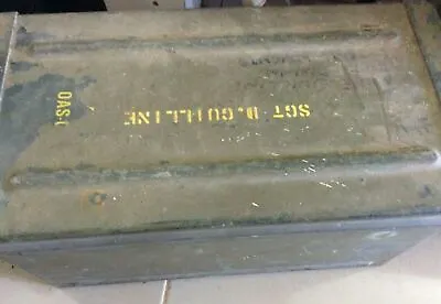 Vintage Sgt. D. Guilline Ammunition Metal Tin Box  • $89.99