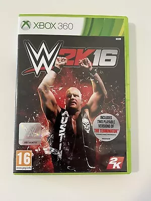 WWE 2K16 Xbox 360 Game Excellent Condition Complete With Manual • $12