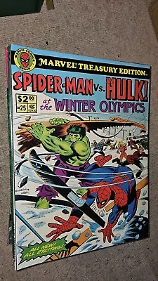 Marvel Treasury Edition: Spider-man Vs Hulk! At The Winter Olympics #25 1980!!! • £39.99
