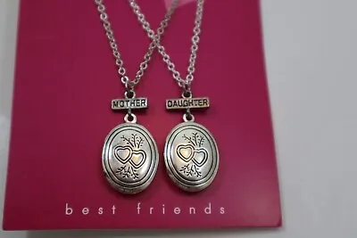 LD 16  Mother Daughter Set Locket NECKLACE Claire's Jewelry • $5.99