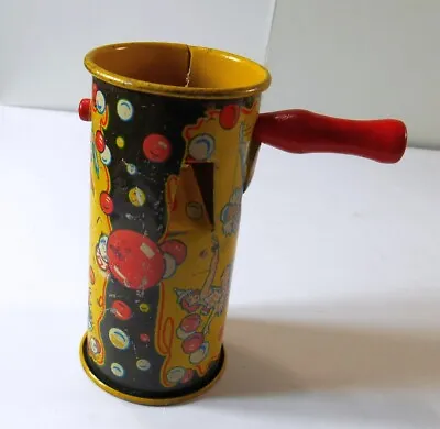 1950s Vintage Kirchhof Noisemaker Clicker Tin Party Toy Lithographed Design • $19.59