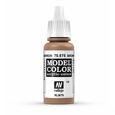 Vallejo Model Color: Brown Sand - VAL70876 Acrylic Paint 17ml Bottle 132 • £2.65