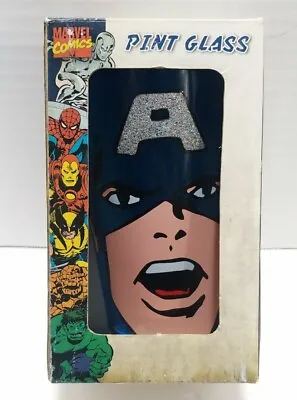 $24.50 • Buy Marvel Comics Pint Glass Captain America