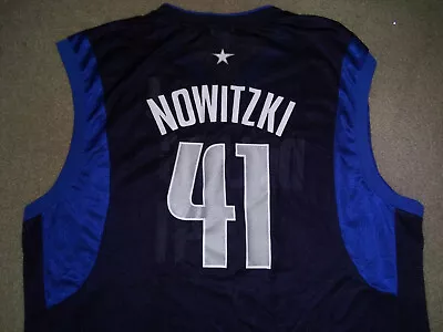 Dirk Nowitzki #41 Dallas Mavericks Basketball Team NBA Collector's Jersey • $11.29