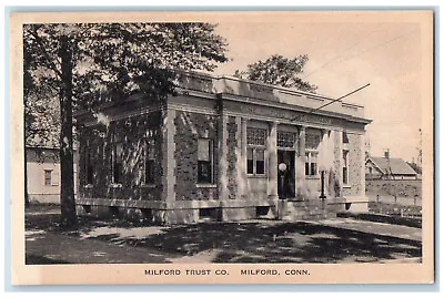 C1940's Milford Trust Co. Milford Connecticut CT Vintage Unposted Postcard • $14.98