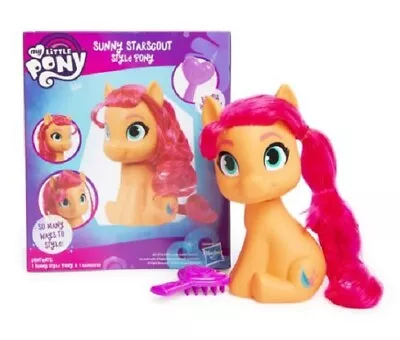 NEW Hasbro My Little Pony Sunny Mini Styling Head 5  With Styling Hairbrush • $10.99