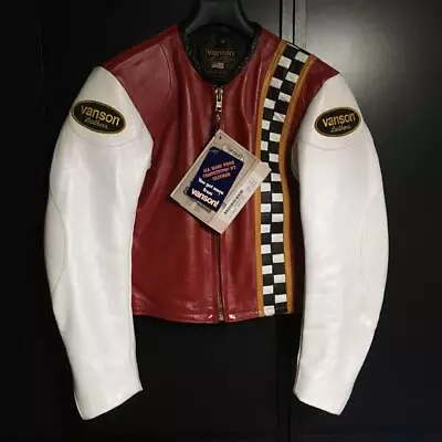 Similarly Vanson Racing Jacket Riders Leather - Motorcycle Biker Sports Outdoor • $565.48