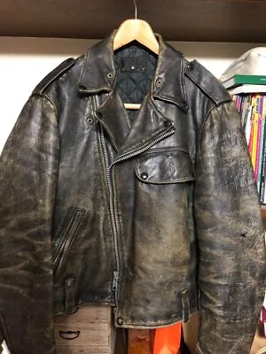 BUCO 1940s LEATHER Double Riders JACKET Police Specification Rare Brown • $2250