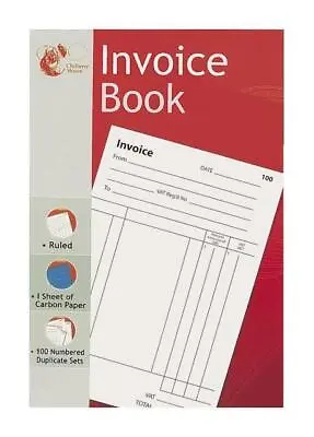 Duplicate Invoice Book Numbered Pages 1-100 With 2 Sheets Carbon Paper Reciept • £3.99