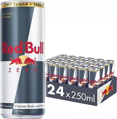 Red Bull Energy Drink Zero 250ml (24 Pack) | Free Shipping • $54.98