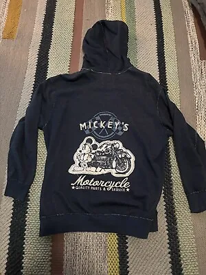 Disney Parks Mickey’s Motorcycle Full Zip Hoodie Jacket XXL • $30