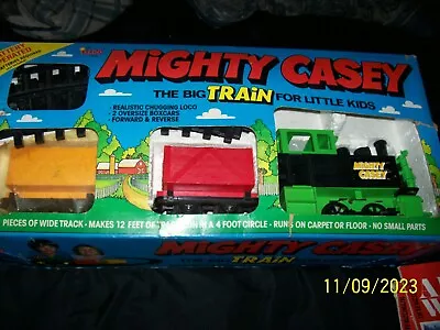 Vintage Illco The Mighty Casey Plastic Train Set In Original Box • $75