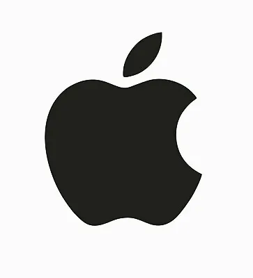 Apple Logo Vinyl Sticker Decal IPhone Macbook IMac PC Car Wall Laptop • £2.75