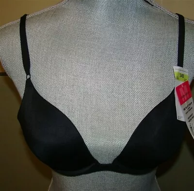 NEW Maidenform 34A Black One Fabulous Fit Embellished Push Up Bra 7180 #44950 • $18.99