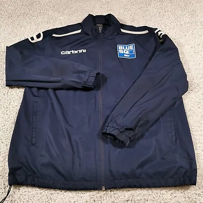Carbrini Blue Square Bet Jacket Mens Extra Large Blue Rain Coat National League  • £19.99