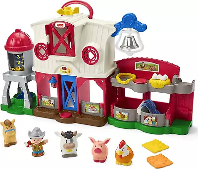 Fisher-Price Little People Farm Toy Toddler Playset With Lights Sounds And Smar • $95.92