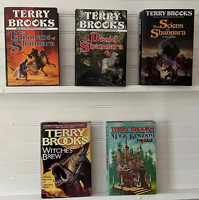 Terry Brooks Shannara Vintage Hardcover Lot Of 5 Magic Kingdom Heritage • $22