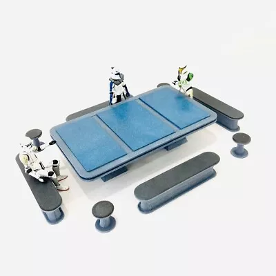 Custom Clone Barracks Furniture Set For 3.75 In (1:18) Figure Diorama • $19.99