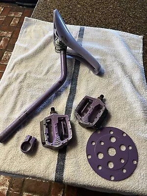 1985 OLD SCHOOL BMX  Parts Lot In Rare Lavender • $300