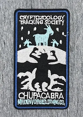 Cryptozoology Chupacabra Embroidered Iron On Patch Approx 4.25” X 2.5” Free Ship • $5.49