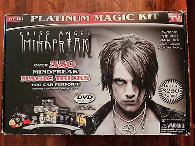 Criss Angel Platinum Magic Kit Over 350 Mindfreak Tricks New Open Box Magician • $24.99