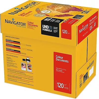 Navigator A4 Paper Printer 120gsm – Box Of 8 Half Reams 2000 Sheets • £35.99