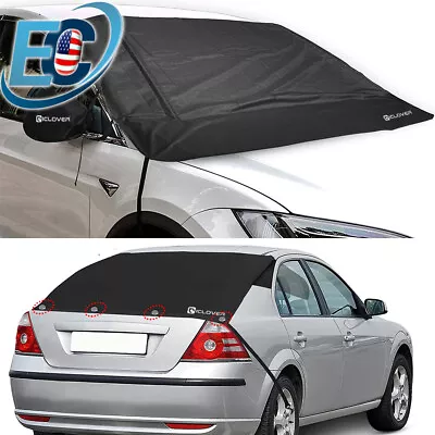 600D Heavy Duty Front Rear Car Windshield Snow Cover Mirror Covers Ice Protector • $25.99