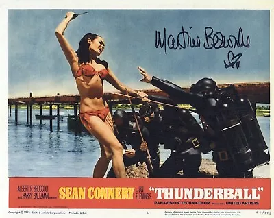 007 James Bond Movie Thunderball 8x10 Poster Photo Signed By Martine Beswick • £2.99