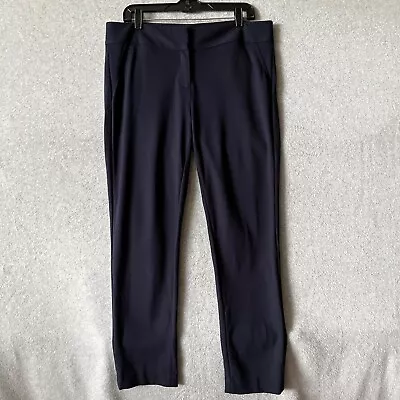 Vince Camuto Pants Women's Size 12 Navy Blue Pockets Flat Front Casual • $17.70