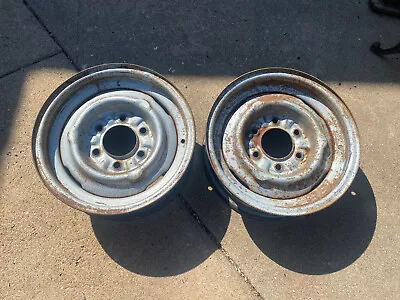 2-15x5.5 6 Lug Chevy Chevrolet Truck Wheels Rims GMStamped 64-66 67-70 1966 1967 • $285