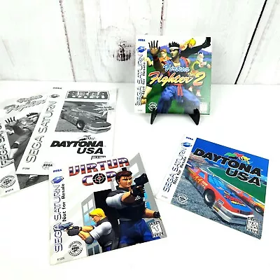 Sega Saturn 3 Free Games (Daytona USA Virtua Fighter 2 Virtua Cop) 2 Manuals • $40