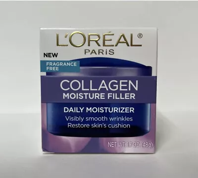 $13.40 • Buy Loreal Paris Fragrance Free Collagen Moisture Filler Day/Night Cream-1.7oz