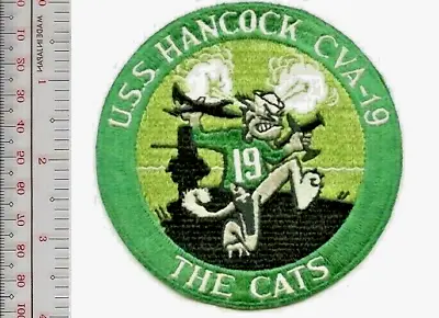 US Navy USN USS Hancock CVA-19 Catapult Crew Aircraft Carriers Patch Vel Hooks • $10.99