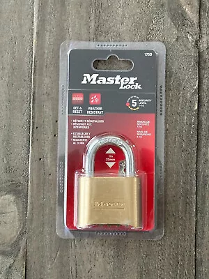 Master Lock 175D Combination Padlock 2  Inch Wide Resettable Combo New • $19.78