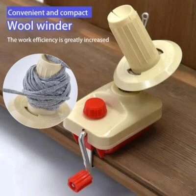 £11.39 • Buy Hand Operated Yarn Winder Fiber Wool Manual Handheld String Winder Machine X0N2