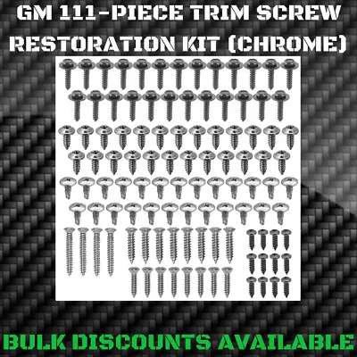 1982+ S10 S15 Pick Up Blazer Interior Exterior Molding Engine Bay Trim SCREW KIT • $32.86