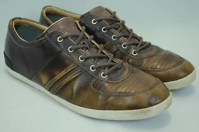 Ugg Australia  Brook-lin  Men's Brown Leather Sneakers Shoes  9us/8uk/42eu • $35.11