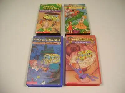 Lof Of 4  THE MAGIC SCHOOL BUS  VHS Tapes. Scholastic. • $11.99