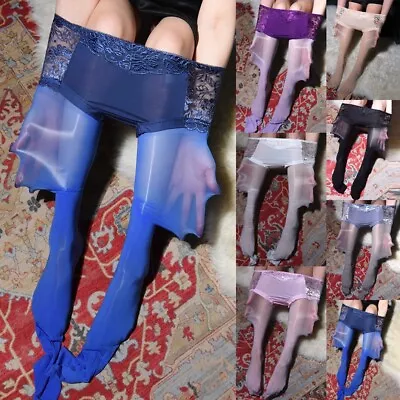 Fashion Pantyhose Lace M~ XL Plus Size Sexy Stocking Summer High Gloss • $23.07
