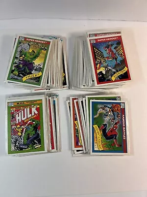 1990 Impel Marvel Universe Series 1🔥102 Card Lot No Duplicates  NM • $18.90