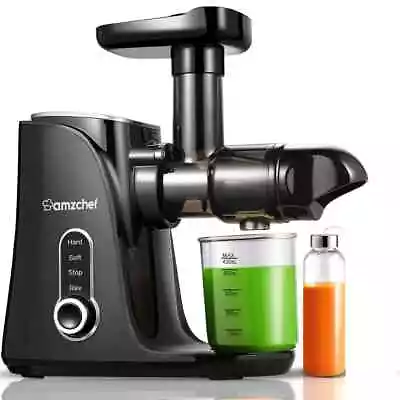 AMZCHEF Cold Press Juicer With 2 Speed Control - High Juice Yield Machine • £90