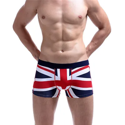 £9.99 • Buy Mens Union Jack Boxers Short British Flag Underwear Cotton London Underwear Gift