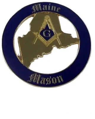Masonic Delux  Cut Out  Car Emblem For Maine Masons  Heavy Decal Auto Emblem • $13.99