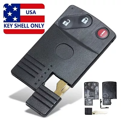 3 Button For Mazda 5 6 CX-7 CX-9 RX8 Miata Smart Card Remote Key Shell Case Fob • $10.50