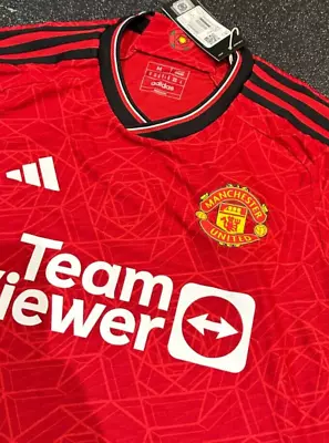 P Tagged Adidas Manchester United Match Player Issue 23/24 Home Football Shirt S • £99