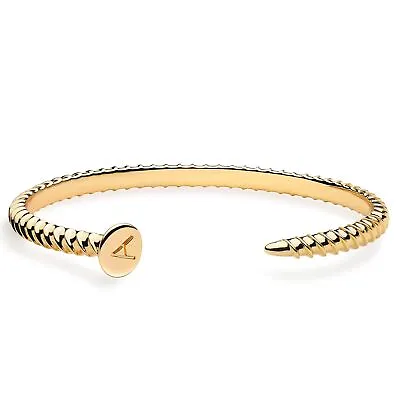 Gold Cuff Nail Bracelet For Women Bangle Bracelets Adjustable Open Wrap Lette • $18.40