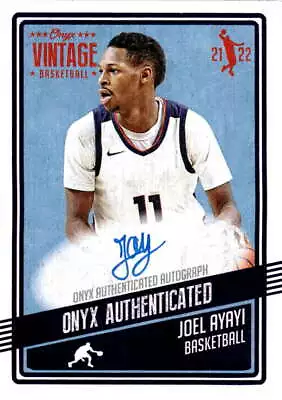 $4.99 • Buy 2021-22 Oynx Vintage Autographs #VAJA JOEL AYAYI  Blue Auto LA Lakers 