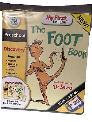 Leap Frog Preschool My First Leap Pad: Dr Seuss The Foot Book W/Cartridge Sealed • $11.99