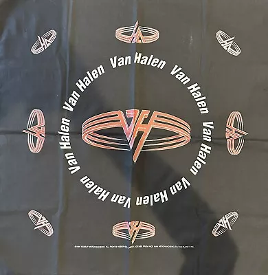 Authentic 1995 Van Halen Bandana 21  X 21 . Mint Condition! • £28.94