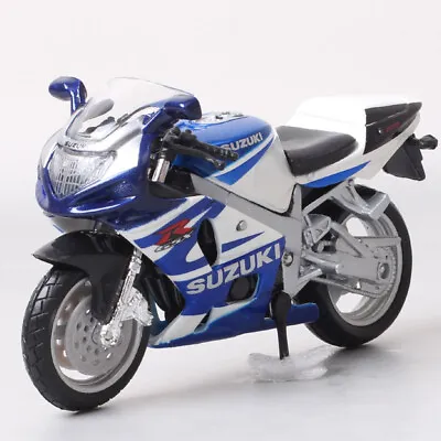 1/18 Scale Bburago SUZUKI GSX R750 Metal Diecast Model Sport Bike Motorcycle Toy • $13.89